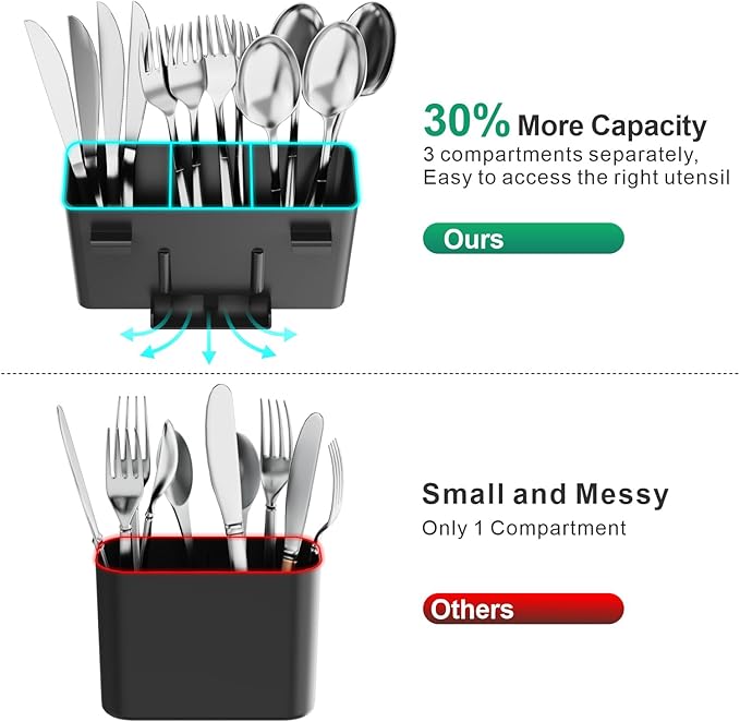 GSlife Small Dish Drying Rack for Kitchen Counter with Sponge Holder - Compact Dish Drainer for RV, Camper and Apartment, Rust-Resistant Wire Rack with Drainboard & Utensil Holder (Black)