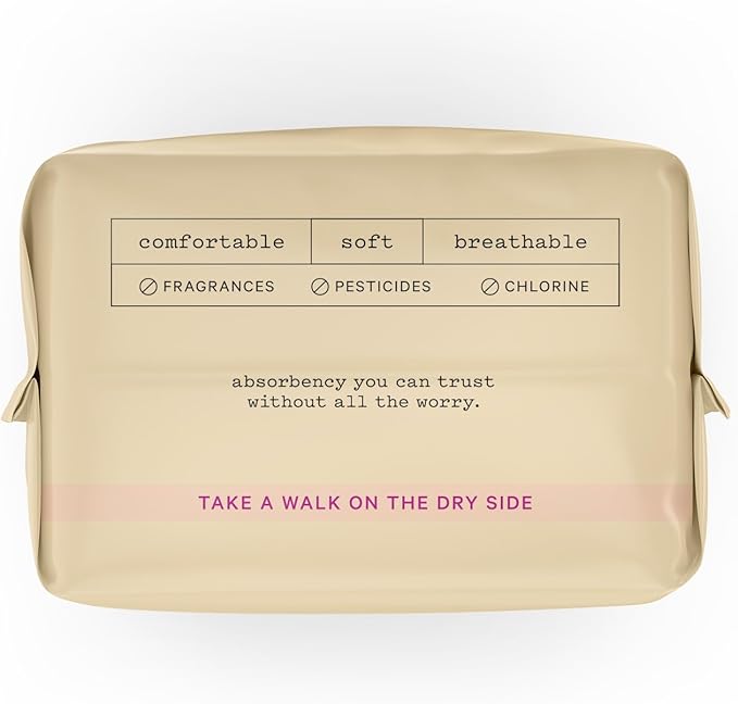The Honey Pot Company - Incontinence Pads for Women - 64ct - Daytime Non-Herbal - Bladder Leak Control - Organic Cotton Cover & Ultra-Absorbent Pulp Core - Feminine Care
