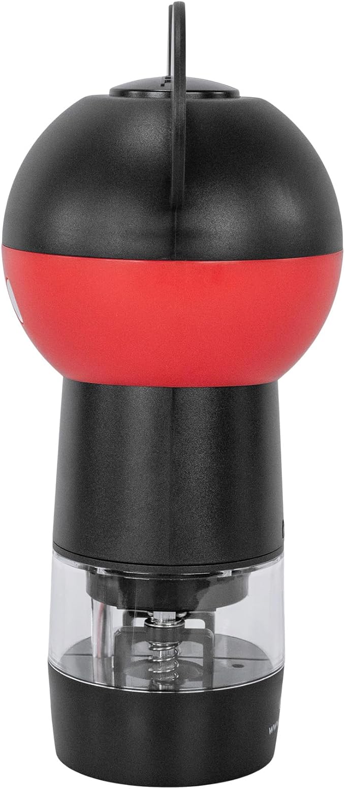 Uncanny Brands Disney Mickey Mouse Salt and Pepper Grinder – Dual Chamber Electric Mill with Adjustable Coarseness and LED Light – Battery Powered
