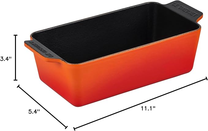 Le Creuset Enameled Cast Iron Signature Loaf Pan, 2qt., Flame