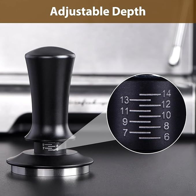 22 PCS Espresso Accessories Kit，53mm Coffee Tamper Set ，Barista Kit - with Frothing Pitcher WDT Tool Stirrer Tamper Mat Coffee Stencils Latte Art Pen Fits for54mm Portafilters