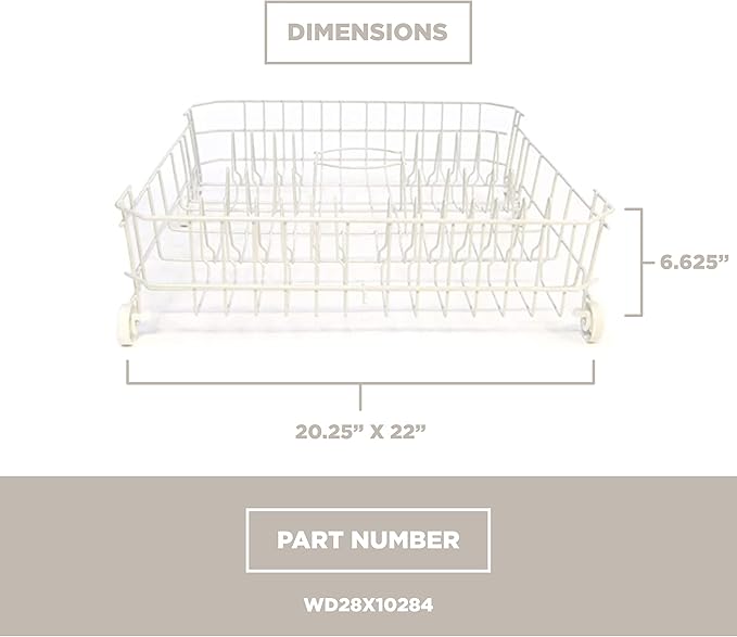 GE Appliances WD28X10284 Dishwasher Lower Dishrack