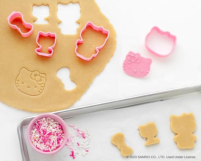 Handstand Kitchen Hello Kitty Ultimate Baking Party Set with Cupcake Mold, Cookie Cutters and More