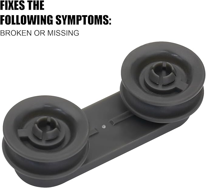 W10078083 WPW10078083 AP6014875 Dishwasher Dishrack Wheel Compatible with Whirlpool Wheel and Bracket Assembly 1446833, PS11748145 (2PACK)