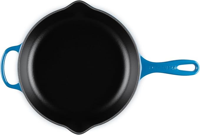 Le Creuset Enameled Cast Iron Signature Iron Handle Skillet, 10.25", Marseille