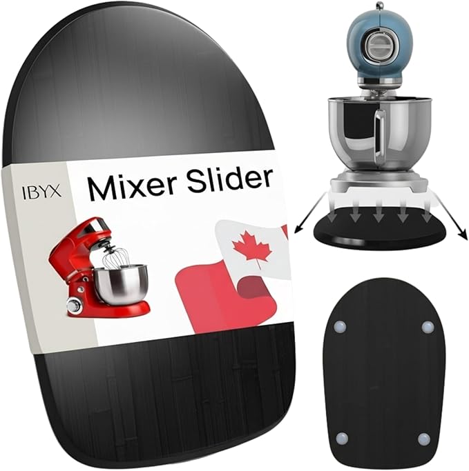 Ibyx Elegant Sliding Tray - Compatible with 4.5 Qt Kitchen Aid Mixer Slider for Counter and Other Heavy Appliances (Black)
