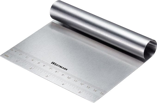 Westmark Dough Card with Scale - High Quality Dough Spatula for Easy Cutting and Painting of Dough, Fondant, Creams or Ganache - Stainless Steel