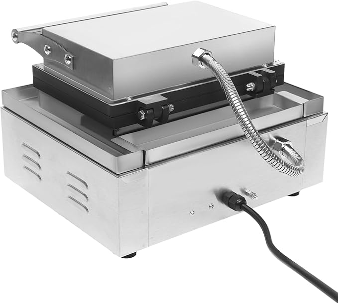 Mini Donut Makers, Commercial 6 Holes Double-Sided Electric Waffle Maker, 1550w 122-572℉ Non-Stick Donut Bake Machine for Professional Kitchen, Waffle Donut Machine for Chocolate Candies Ketchup etc