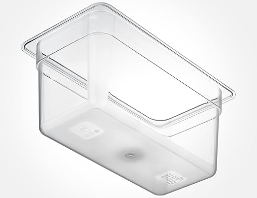 CURTA 6-Pack 1/3 Size 6" Deep NSF Polycarbonate Food Pans | Dishwasher & Freezer Safe Clear Container for Prep Tables, Buffet, Salad Bar, Commercial & Home Kitchen