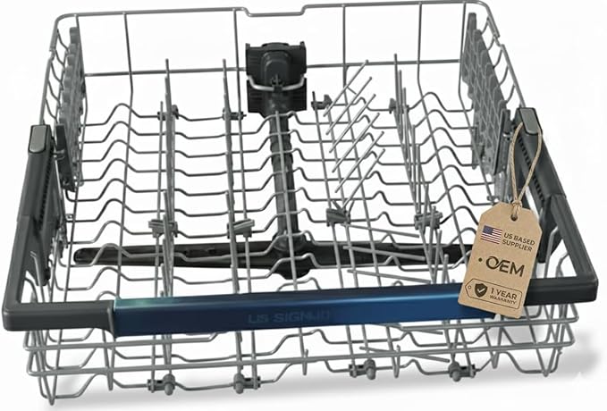US-based supplier - OEM AHB73129201 Dishwasher Upper Dishrack Compatible with LG Kenmore- Replaces AHB73129203, AHB73129204 - NOT Universal