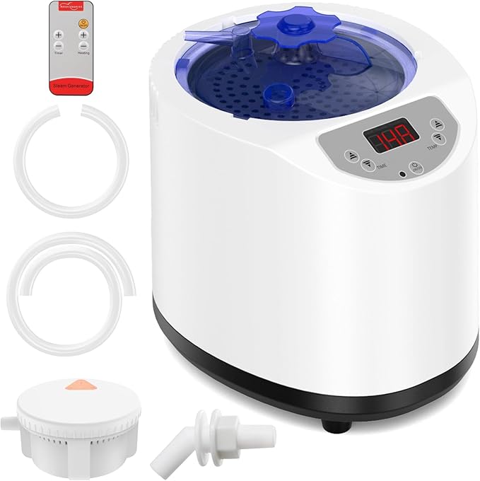 Sauna Steamer Machine, 3L Portable Sauna Steamer, 1200W Indoor Sauna Steamer Pot with Remote Control, 15 Heating Levels, Timer, Sauna Heater Steam Generator for Sauna, Home Spa Sauna Accessories