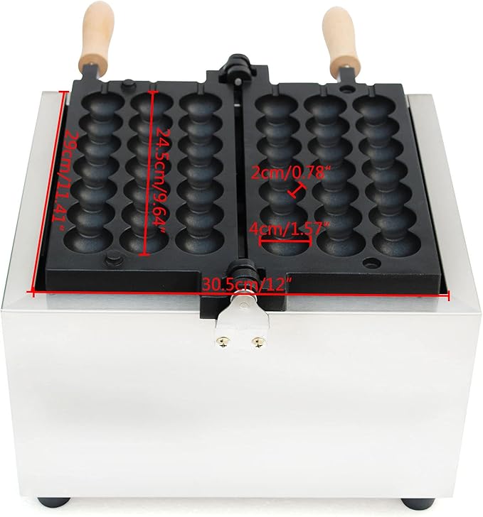 Commercial Bubble Waffle Maker, 1500W Electric Waffle Bites Ball Machine, Mini Nonstick Pancakes Muffins Baking Machine, Popular Snack Equipment For Bakeries, Restaurants