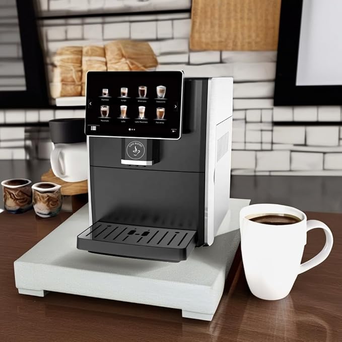 Cafe Bueno Super Automatic Espresso Machine For Home - Coffee Machine With Grinder & Milk Frother For Latte, Cappuccino, Macchiato - Auto Wake & Sleep – All Milk Types
