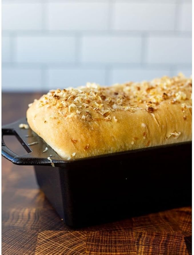 Lodge Cast Iron Loaf Pan 8.5x4.5 Inch,Black,(Pack of 3)