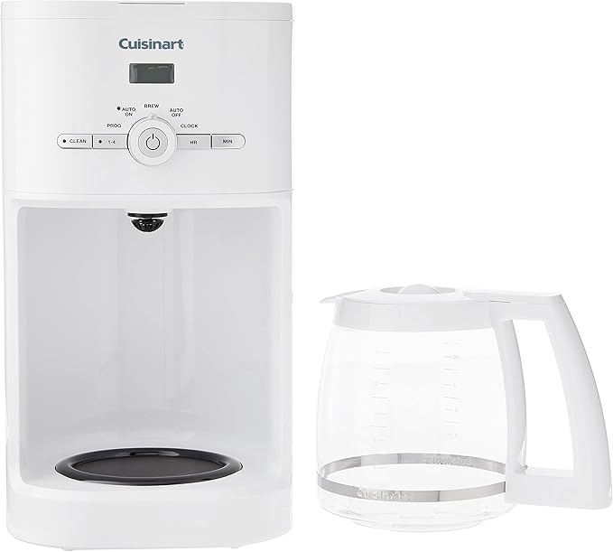 Cuisinart 12-Cup Classic Programmable Coffeemaker, White, 12-Cup, Programmable, DCC-1120NAS