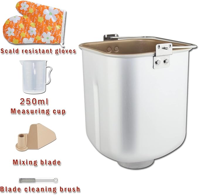 Bread Plate Household Baking Bucket Bread Machine Plate Bread Baking Pan Bread Machine Parts (square)