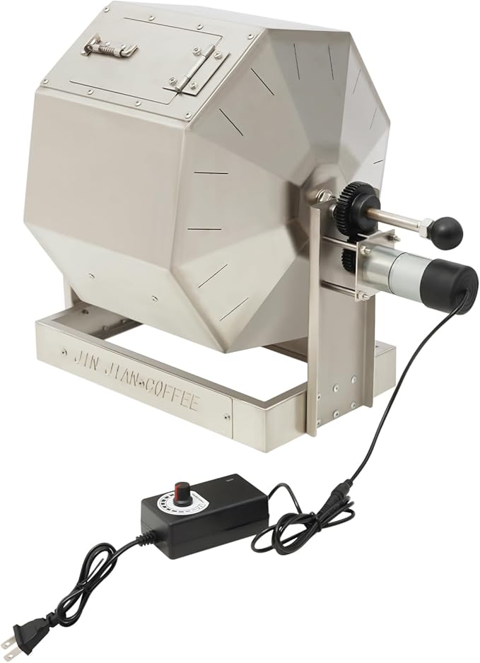 Commercial Coffee Bean Roaster,3.83Gal Coffee Roaster Coffee Bean Baker,Stainless Steel CoffeeS BeanS Baking Machine Automatic Rotary for Home and Commercial Use