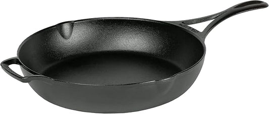 Lodge Blacklock 10.25" Triple Seasoned Cast Iron Skillet - Lightweight - Easy Cleanup - Premium Cookware