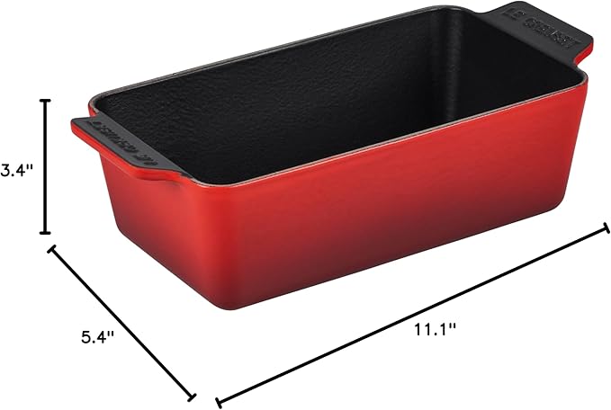 Le Creuset Enameled Cast Iron Signature Loaf Pan, 2qt., Cerise