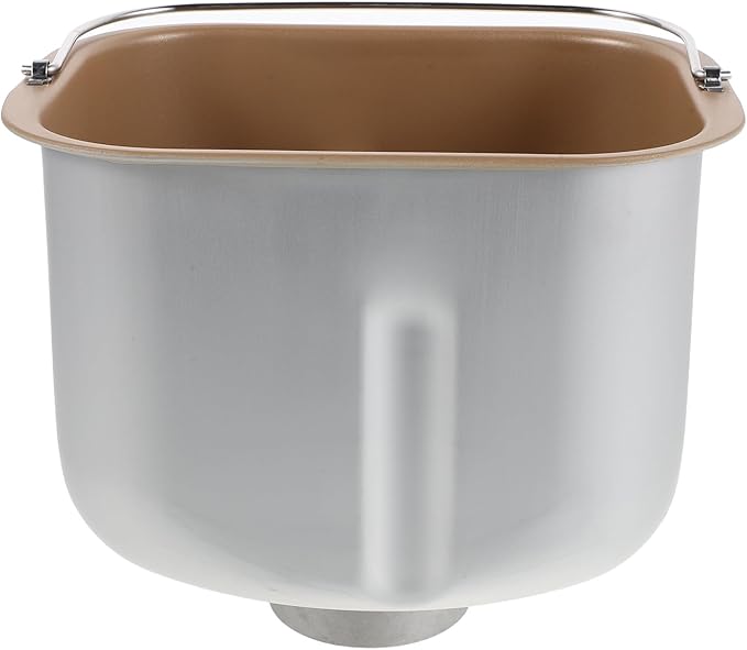 KICHOUSE Bread Machine Baking Pan Replacement - Bread Maker Inner Pot Bucket Non-Stick Coating - 7.86x6.68x5.7" Kitchen Appliance Spare Part Easy To Clean