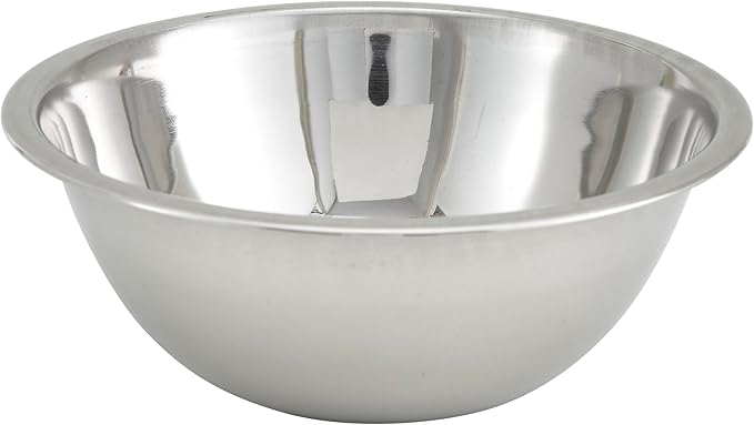 Winco 3 Quart Heavy-Duty Stainless Steel Mixing Bowl