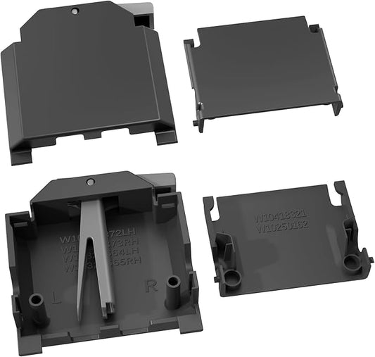 UPGRADED W10195372 W10195373 Dishwasher Dishrack Adjuster Housing Left Right Hand for Whirlpool Dishwasher Top Rack Parts,WDT750SAHZ0 WDT730PAHZ0 Upper Rack Parts,For Kenmore 665 Dishwasher Parts