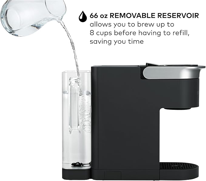 Keurig K-Supreme SMART Coffee Maker, MultiStream Technology, Brews 6-12oz Cup Sizes, Black