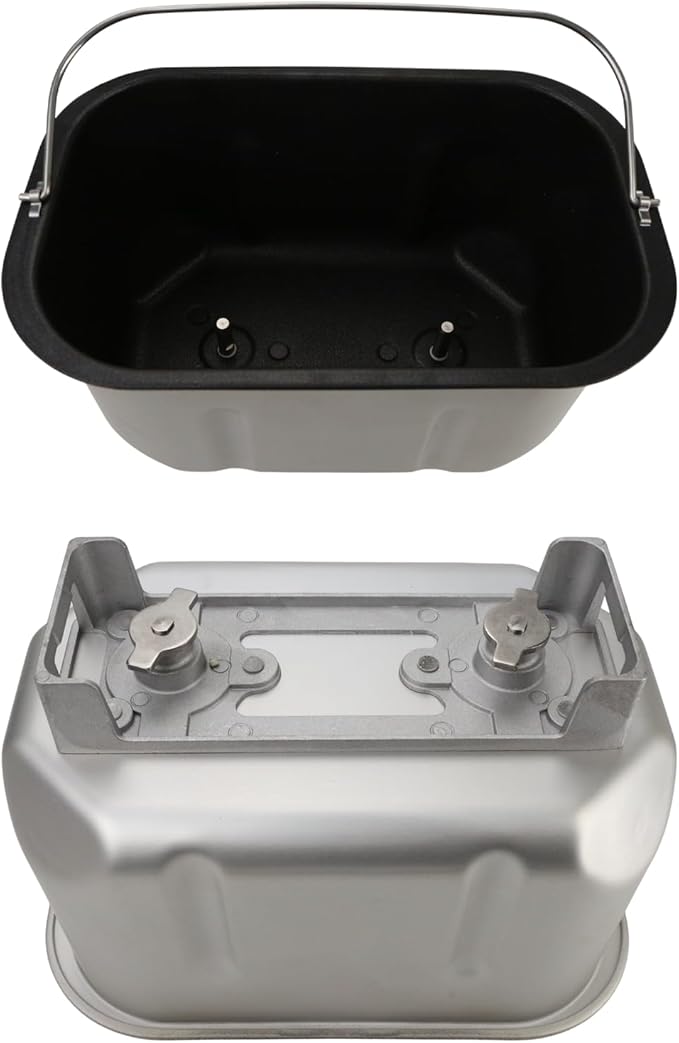 Bread Machine Pan Replacement, Liner Mixing Bread Bucket with Kneading Paddle, Fits for Bread Maker BM1403, Universal Bread Pan Accessories Part