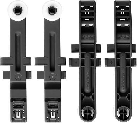 W10571738 Dishwasher Upper Dishrack Adjuster And Wheel Assembly Compatible with Whirlpool Maytag Dishwasher Top Rack Wheel Assembly Replacement Parts 3449627 PS11756470 WPW10571738 AP6023130 (4 Pack)