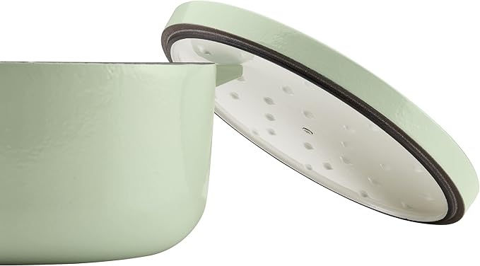 KitchenAid Enameled Cast Iron Dutch Oven/Casserole, 6 Quart, Pistachio