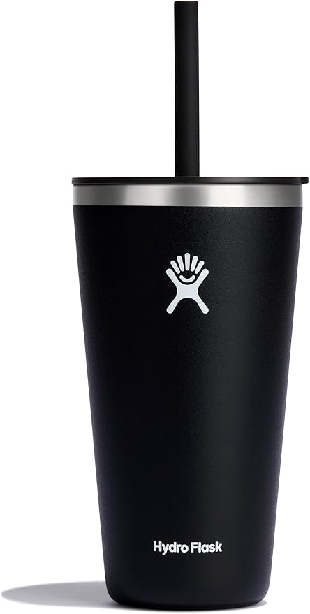 28 OZ All Around Tumbler Straw LID Black