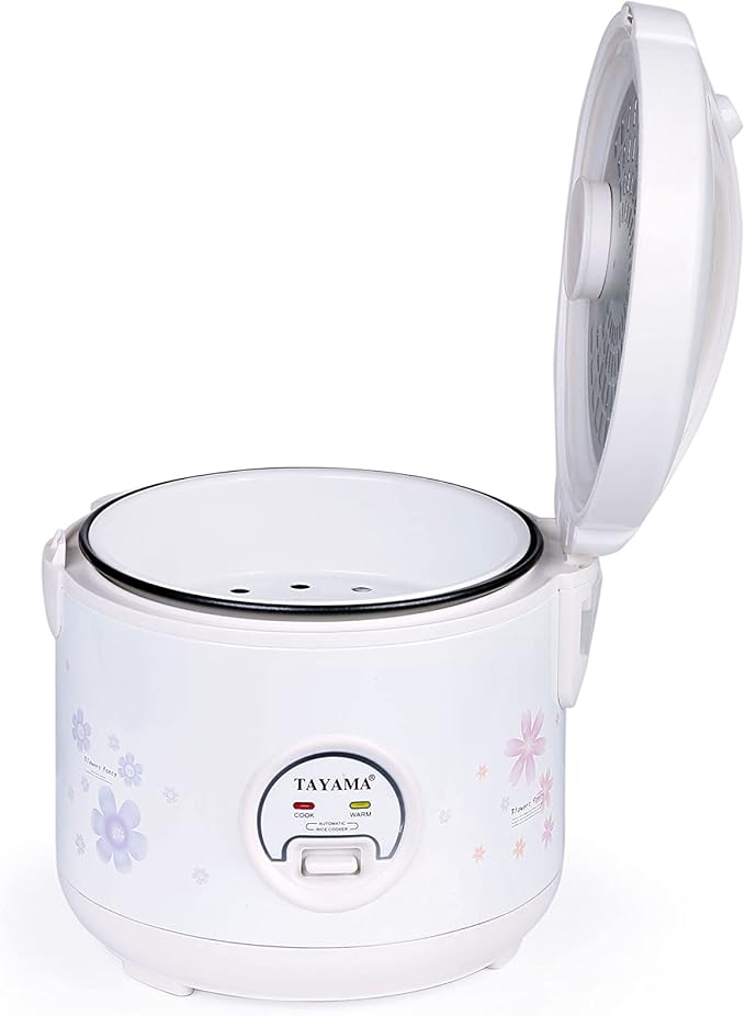 TAYAMA Automatic Rice Cooker & Food Steamer 5 Cup, White (TRC-04RS)