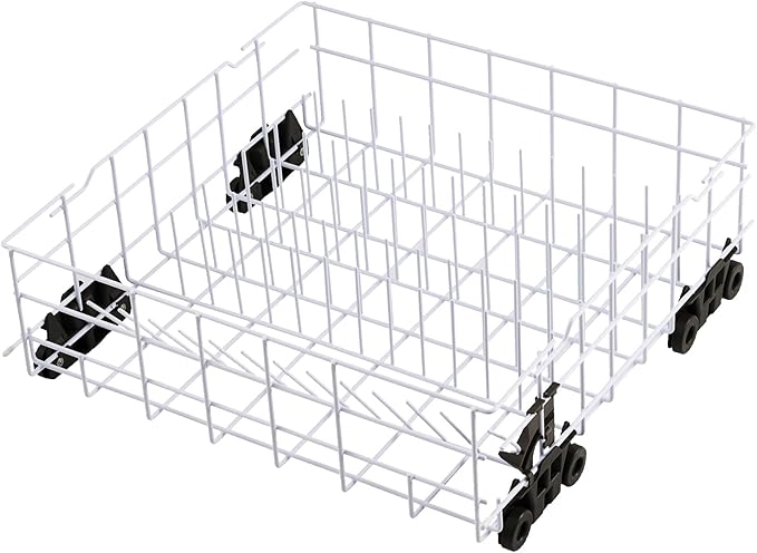 Upgraded W10161215 Dishwasher Rack Replacement Parts for Whirlpool Dishwasher Lower Rack With Dishwasher Wheels DU840DWGQ1 DU915PWPS2 Whirlpool Dishwasher Dishrack Assembly Bottom Rack Shelf Drawer