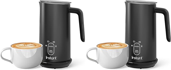 Instant Pot 4-in-1 Electric Milk Frother | 10oz | Black | Pack of 2