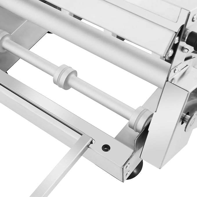 Folding Dough Sheeter, 32.68 x 18.9In Manual Dough Sheeter, 0-25mm Adjustable Thickness Stainless Steel Dough Machine for Baking Pastries and Bread, Pizza, Croissants, Pastry
