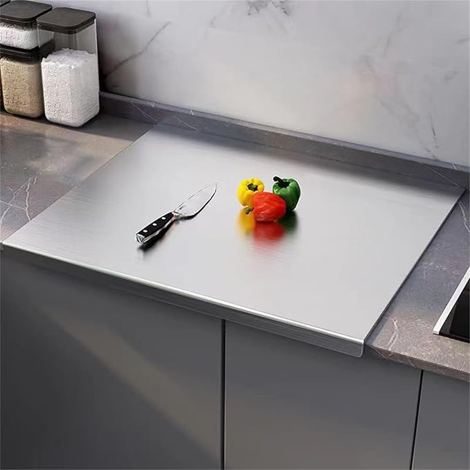 Stainless Steel L Shape Pastry Board - Kneading Board Cutting Mats (40 * 60cm/15.7 * 23.6in)