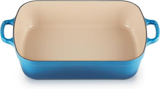 Le Creuset Enameled Cast Iron Signature Rectangular Roaster, 5.25 qt. (11.7" x 16.8"), Marseille