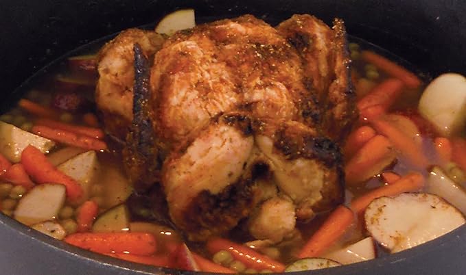 12 Qt. Seasoned Cast Iron Dutch Oven with Cast Iron Lid,Black