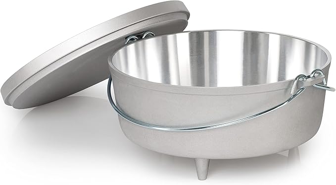 GSI Outdoors Aluminum 12' Dutch Oven | Dutch Oven with Fixed Legs for Camping, Cabin and Home Kitchen