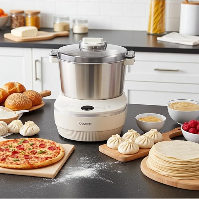Joydeem Electric Dough Maker with Ferment Function, 5.3Qt Dough Mixer Machine, Perfect for Bread Pizza Roti Dumpling Dough & Sourdough, HMJ-A501