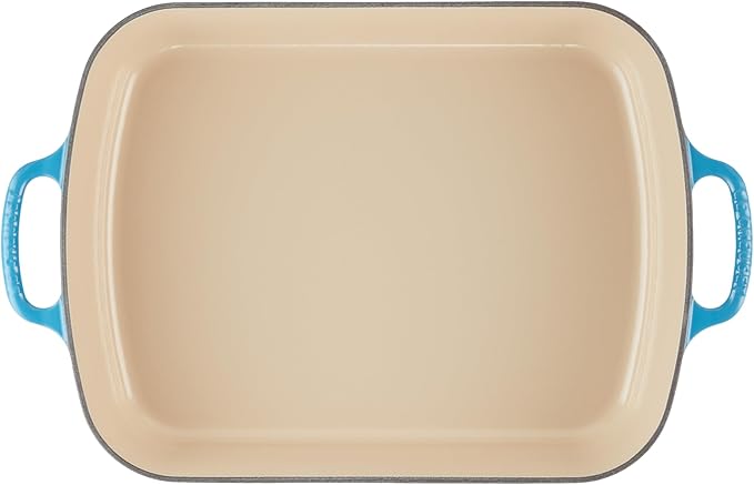 Le Creuset Enameled Cast Iron Signature Rectangular Roaster, 5.25 qt. (11.7" x 16.8"), Marseille