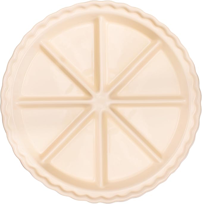 King Arthur Baking Company Ceramic Scone Pan, Ceramic, Distributes Heat Evenly, Makes 8 Uniform Scones