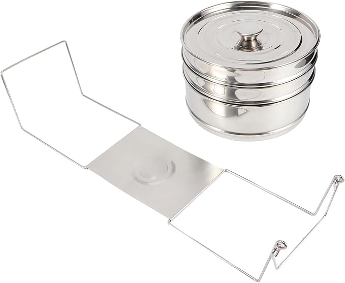 Stackable Stainless Steel Insert Pans, 6Qt Instant Pots Accessories 3 Tier Steamer Cooker Pot Set Cook Food Pressure Pot Accessories