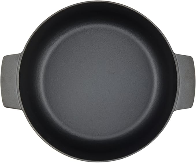 KitchenAid Seasoned Cast Iron Dutch Oven/Casserole, 6 Quart - Black