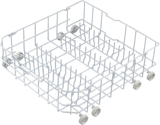 Upgraded WD28X10384 Dishwasher Lower Rack Replacement Parts for GE Dishwasher Parts Bottom Rack GLD5600V00BB GLD4560R00SS GE Dishwasher Rack Lower Dishrack Assembly Bottom Dish Rack 8 Rollers