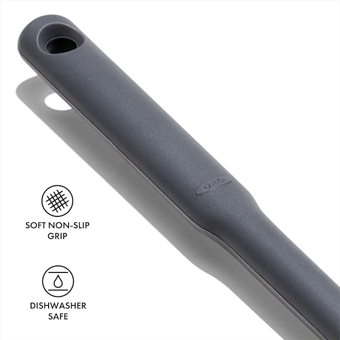 OXO Good Grips Silicone Slotted Spoon, us:one Size, Peppercorn