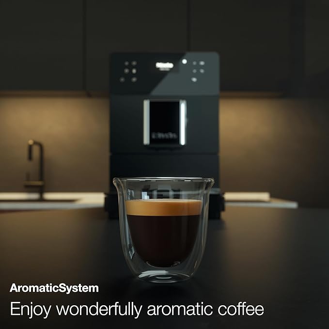 Miele CM 5310 Silence Automatic Coffee Maker - With OneTouch for Two, AromaticSystem, Individual Profile Settings, and Cleaning Programs, in Obsidian Black