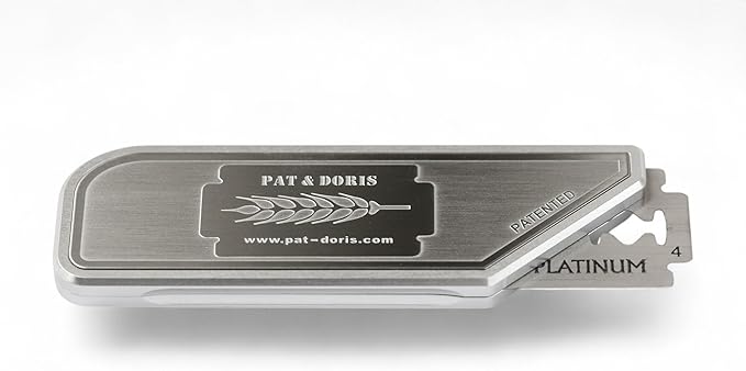 pat & doris Sourdough Bread Lame Dough Scoring Tool – CNC Aluminum Alloy Handle, Stainless Etched Side Plates, Magnetic Blade Storage