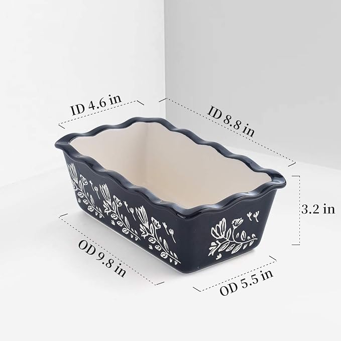 Wisenvoy Loaf Pans for Baking - Ceramic & Porcelain Nonstick Bread Pans