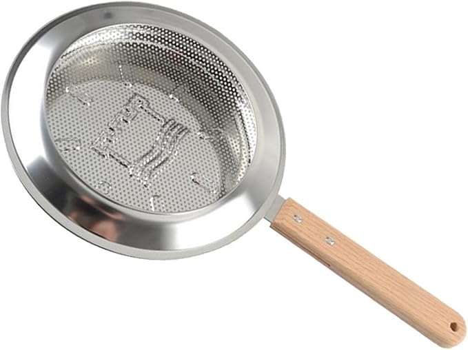 Coffee Roasting Tool, Stainless Steel Coffee Roaster with Wooden Handle, Home Kitchen Baking Tool